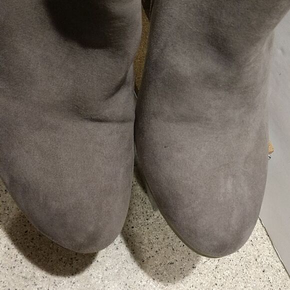 👍 Embroidered Faux Suede Ankle Boots Size 9.      A6 - Picture 2 of 4